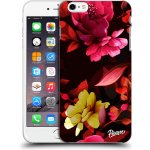 Pouzdro Picasee silikonové Apple iPhone 6 Plus/6S Plus - Dark Peonny černé – Sleviste.cz