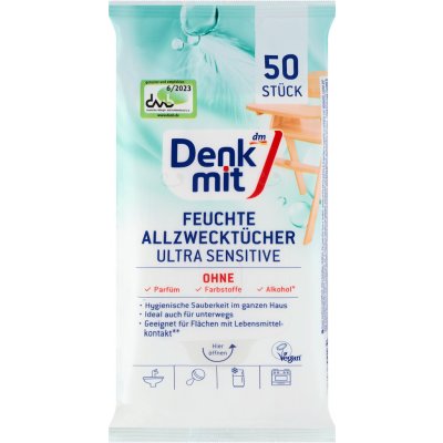 Denkmit univerzální vlhčené ubrousky Ultra Sensitive 50 ks – Hledejceny.cz