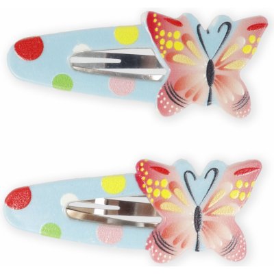 Sponky do vlasů s motýlkem 2 ks modrá – Zbozi.Blesk.cz