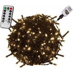 Voltronic 59747 Vánoční LED osvětlení 40 m teple bílá 400 LED + ovladač zelený kabel – Zboží Mobilmania