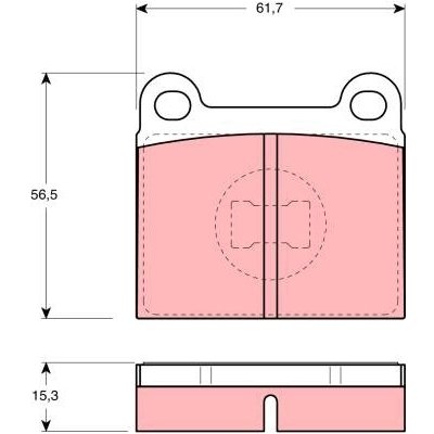 BENDIX brzdové destičky VW - bendix 571221x 571221X