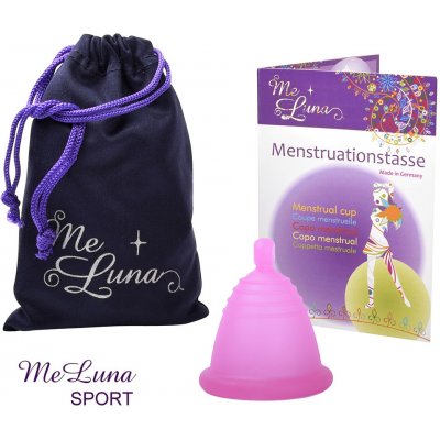 Me Luna menstruační kalíšek XL Shorty s kuličkou fuchsia – Sleviste.cz