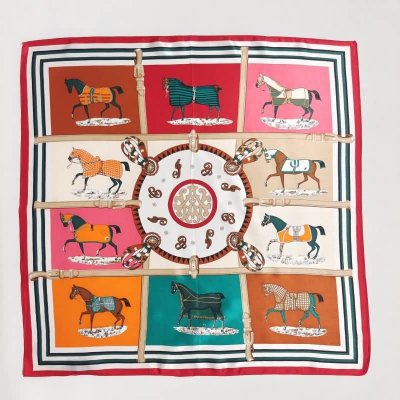 hedvábný šátek Barevný kůň v dárkovém balení – Zboží Mobilmania