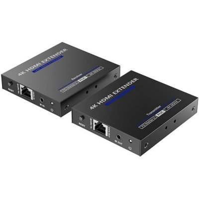 PremiumCord HDMI 2.0 extender Ultra HD 4kx2k@60Hz na 70m přes Cat6/Cat6A/Cat7 KHEXT70-7 – Zbozi.Blesk.cz