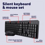Trust Ody II Silent Wireless Keyboard & Mouse set 25438 – Zboží Mobilmania