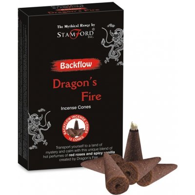 Stamford Vonné kužely Tekoucí dým Dragon Fire 12 ks – Zboží Dáma
