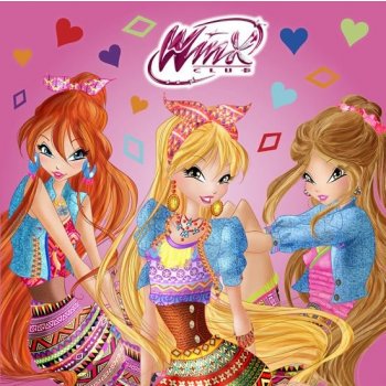 Winx Club fashion čtvercové omalovánky