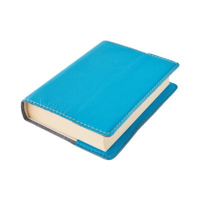 Kožený obal na knihu Klasik Modrá XL – Zboží Mobilmania