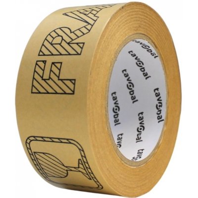 TAVOBAL Papírová páska samolepící 50 mm x 50 m KŘEHKÉ/FRAGILE – Zboží Mobilmania