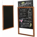 A-Z Reklama CZ Dřevěný Slide-in rámeček UWSFD000A3 s popisovatelnou tabulí A2 - Tmavě hnědá – Zboží Živě