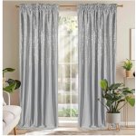 Fliying Sametový závěs Kamila 140x250 cm, II šedý/stříbrný(cena za 1 kus) – Zboží Mobilmania