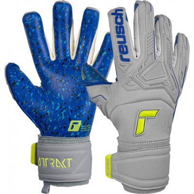 Reusch Attrakt Freegel Fusion Goaliator šedá/žlutá/modrá – Hledejceny.cz