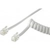 síťový kabel Lynx CZ TCK-02-WH telefonní, kroucený, 2xRJ10 4p4c, 2m, bílý