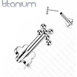 Šperky4U Push In piercing do brady ucha titan TIT1174-1206