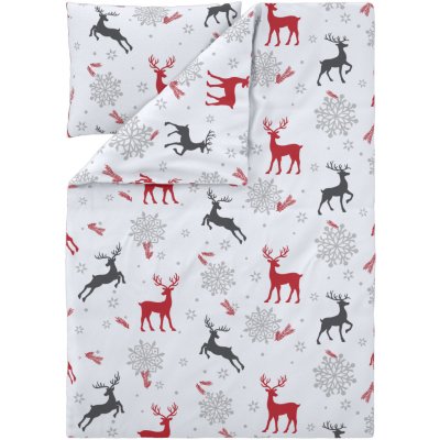 LIVARNO fleece povlečení sob/bílá 140x200 70x90 – Zboží Mobilmania