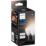 Philips Hue LED White Bluetooth žárovka E14 kapka set 2ks 8719514356771 2x5,7W 2x470lm 2700K P45 IP20 – Hledejceny.cz