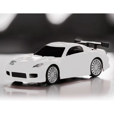 Racing Turbo C71 On-Road SPORT RC Car RTR bílá 1:76