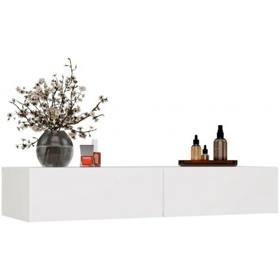 TP Living závěsný toaletní stolek MIKA 110 cm bílý – Zboží Mobilmania