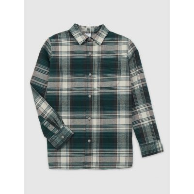 GAP dětská flanelová košile zelená – Zboží Dáma