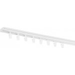 Dekodum Stropní kolejnice z PVC jednořadá bílá 400 cm na žabky – HobbyKompas.cz