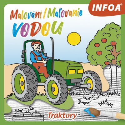 Malování vodou Traktory Traktory