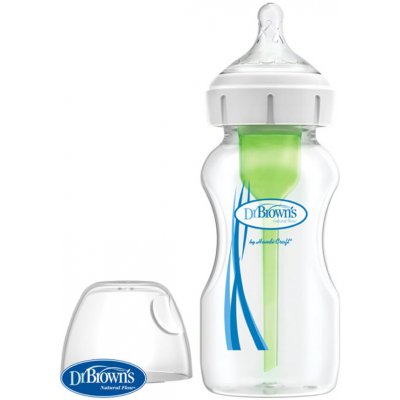 Dr. Brown's kojenecká láhev Options+ skleněná Wide Neck Anti colic WB91700-P4 270ml – Zboží Dáma