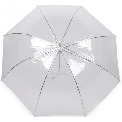 Dámský svatební průhledný vystřelovací deštník transparent