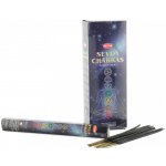 Hem Indie Indické vonné tyčinky Sedm Čaker Seven Chakras 23 cm 20 ks – Sleviste.cz