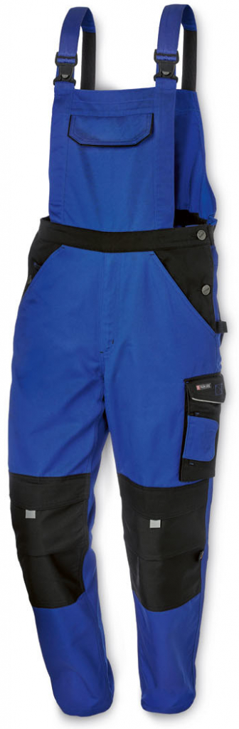 PARKSIDE PERFORMANCE Pánské pracovní kalhoty s laclem modrá/černá