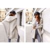 Dámský svetr a pulovr Fashionweek Dámský luxusní pletený kabát cardigan s kapucí BETI Béžový