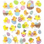 DP Craft samolepky barevné kuřátka velikonoce – Zboží Mobilmania