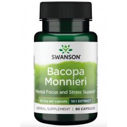 Swanson Bacopa Monnieri Extract BaCognize 50 mg 10:1 extract 90 kapslí