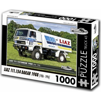 RETRO-AUTA TRUCK č.45 Liaz 111.154 Dakar 1988 1986 1996 1000 dílků – Zboží Mobilmania