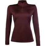 HKM Jezdecké funkční tričko Basic Bordeaux – Zboží Dáma