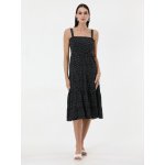 Orsay puntíkované midi šaty černá – Hledejceny.cz