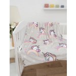 MKLuzkoviny.cz Dětská deka do postýlky mikroplyš Exclusive Jednorožec – Sleviste.cz