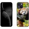 Pouzdro a kryt na mobilní telefon Apple mmCase Gelové iPhone 13 mini 5.4 - panda červená