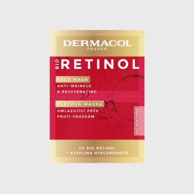 Dermacol Bio Retinol pleťová maska 2 x 8 ml – Zboží Mobilmania