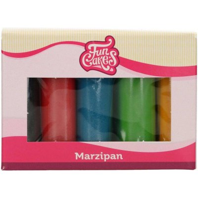 FunCakes Marcipán sada barevný 5 x 100 g – Zboží Dáma