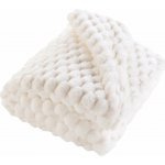Douceur d'intérieur Prošívaná deka z plyšového materiálu FROSTY bílá 180x220 – Zboží Dáma