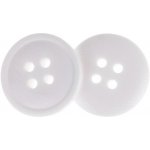 Knoflíky Žirovnice Knoflík 1,5 cm bílý 4 dírky 349892K, sada 6 ks – Sleviste.cz