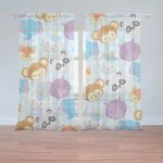 Sablio Záclony Zoo pro děti: 2ks 150x250cm – Hledejceny.cz