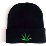 Blingstar Beanie WEED Leaf Marihuana list black green 1562 – Sleviste.cz