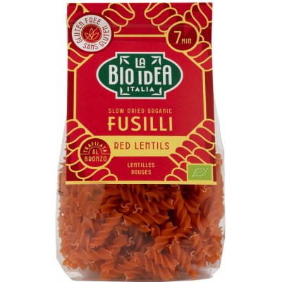 Bio Idea Fusilli z červené čočky Bio 250 g – Zboží Mobilmania