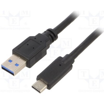 Gembird CCP-USB3-AMCM-0.5M USB 3.0, USB A vidlice, USB C vidlice, zlacený, 0,5m, černý – Zbozi.Blesk.cz