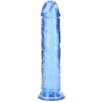 Realrock Realistické dildo s přísavkou 22 cm modré – Zboží Mobilmania