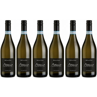 Bellino Prosecco Frizzante DOC extra dry 10,5% 6 x 0,75 l (holá láhev) – Zboží Dáma