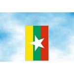 LIBEA, s.r.o. Myanmar stolní vlaječka Uchycení: Šňůrka (pro zavěšení) – Hledejceny.cz