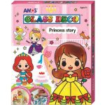 Amos Barvy na sklo sada 6 barev x 10,5 ml + 6 sklíček Princezny – Zboží Dáma