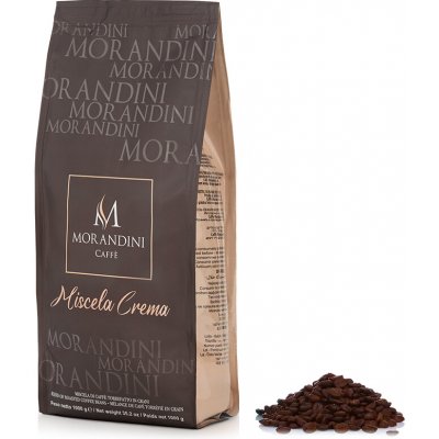 Morandini Káva Crema zrnková 1 kg – Hledejceny.cz